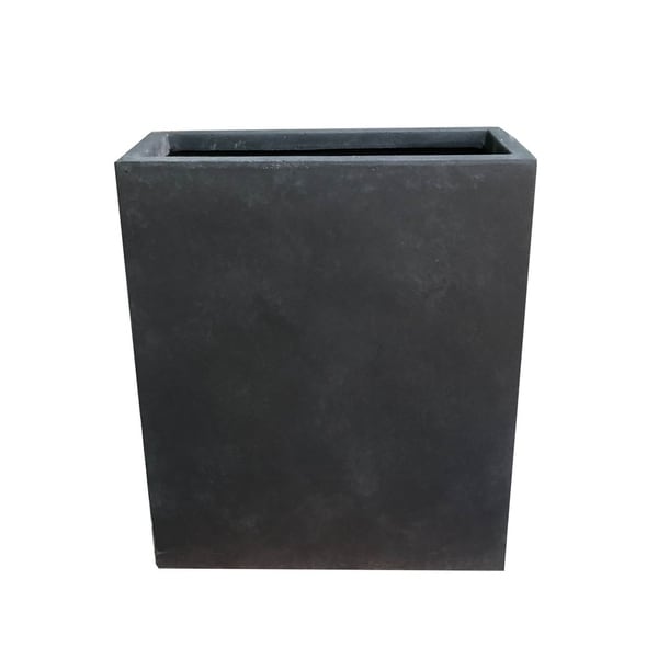 Kante Lightweight Concrete Modern Long & High Rectangle Planter, 26.8 Inch Tall, Charcoal. Opens flyout.