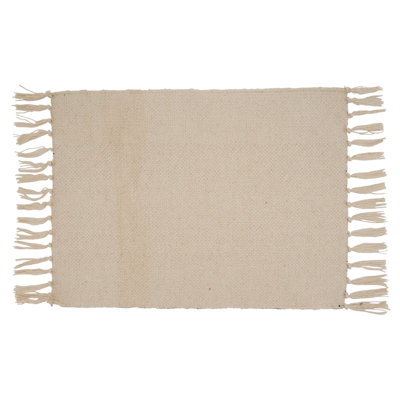 Cotton Placemats With Chevron Design (Set of 4)