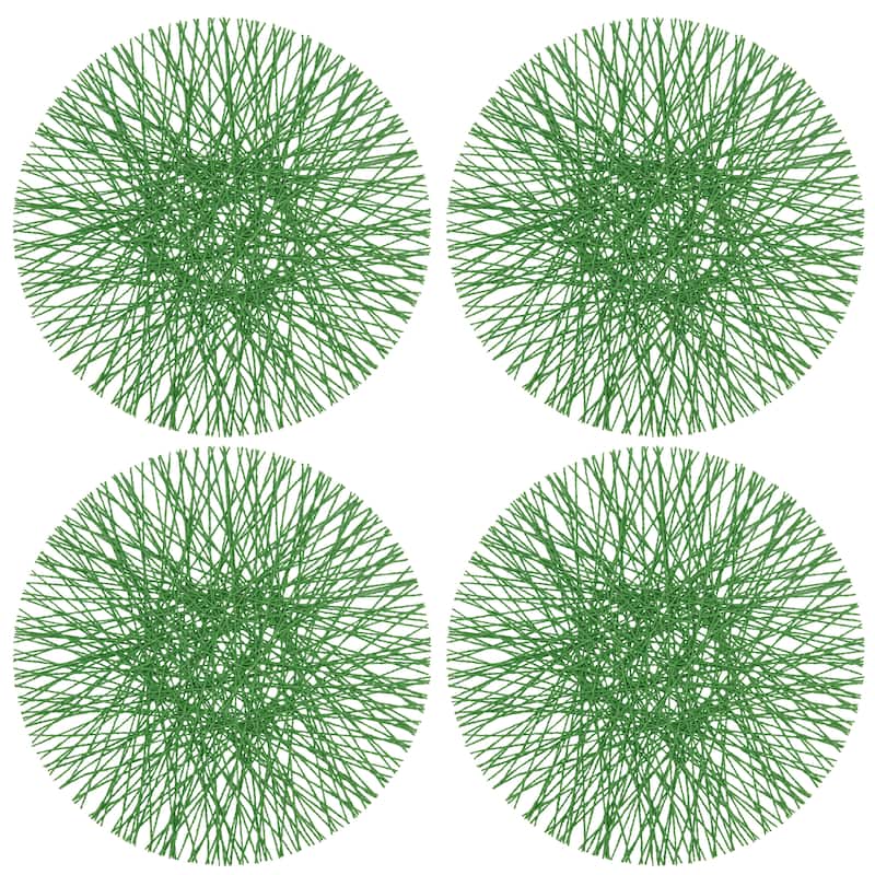 Paper Placemats With Straw Design (Set of 4)