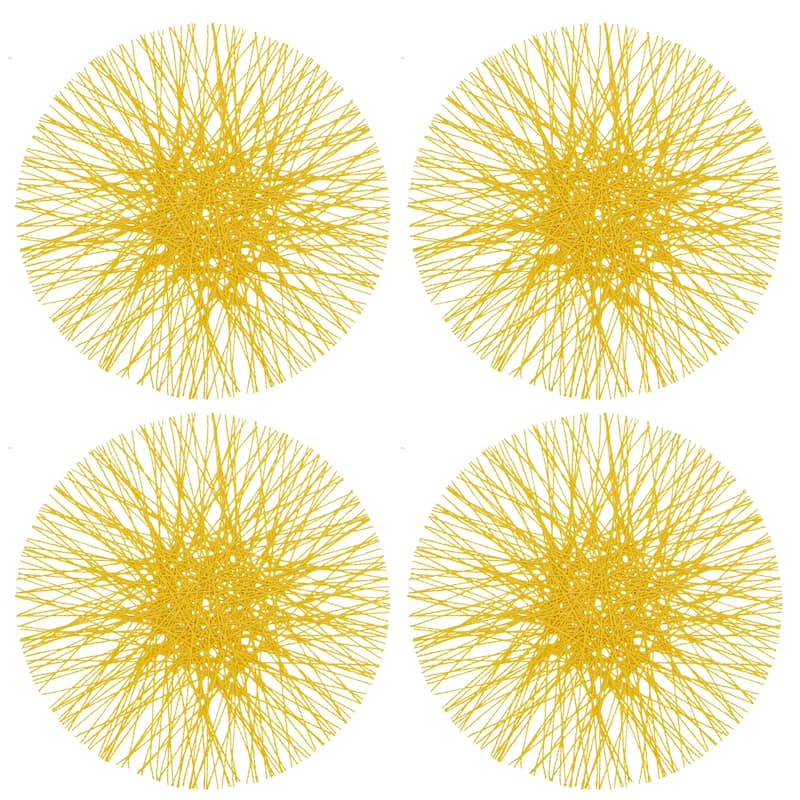 Paper Placemats With Straw Design (Set of 4)