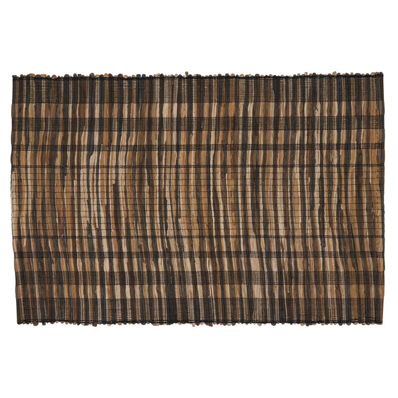 Water Hyacinth Placemats With Striped Design (Set of 4)