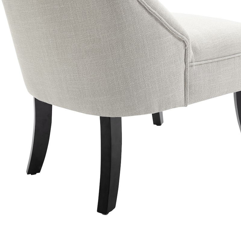 Copper Grove Tigre Fabric-upholstered Small Accent Chair with Wood Legs and Pillow - 20.75*27.25*30.25