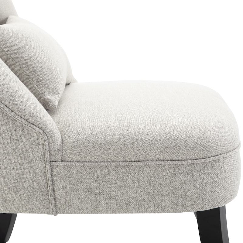 Copper Grove Tigre Fabric-upholstered Small Accent Chair with Wood Legs and Pillow - 20.75*27.25*30.25