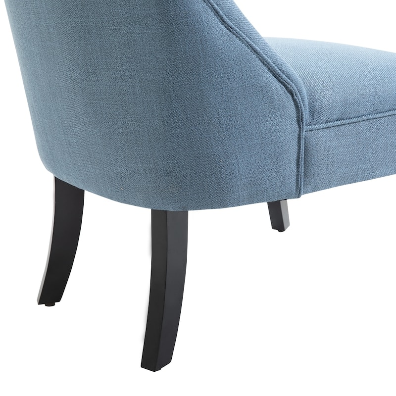 Copper Grove Tigre Fabric-upholstered Small Accent Chair with Wood Legs and Pillow - 20.75*27.25*30.25