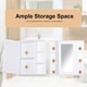 preview thumbnail 4 of 8, HOMCOM Over-the-Sink Bathroom Storage Organizer Cabinet with Mirrored Door and Multiple Shelves, White
