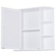 preview thumbnail 5 of 8, HOMCOM Over-the-Sink Bathroom Storage Organizer Cabinet with Mirrored Door and Multiple Shelves, White