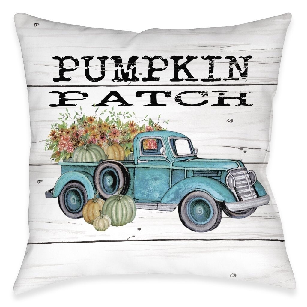 outdoor pumpkin pillow