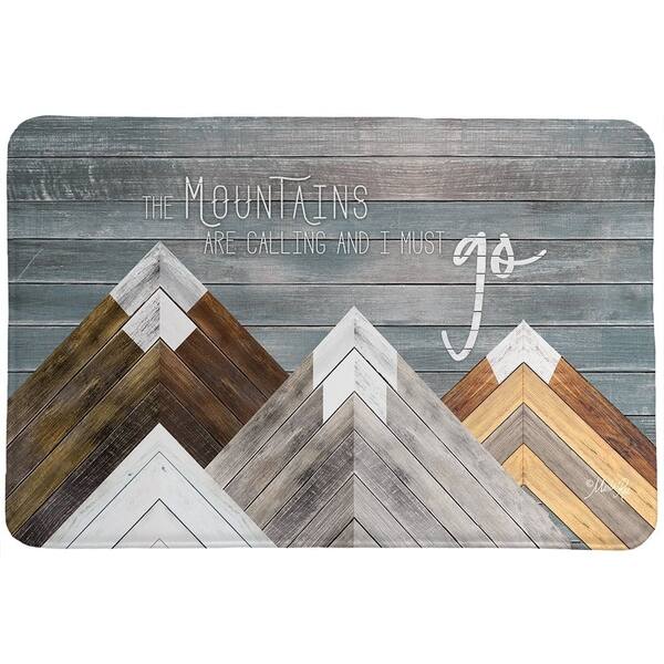 slide 1 of 1, Mountains Are Calling Memory Foam Rug
