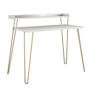 silver orchid sonja white retro desk