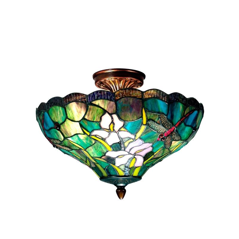 Savannah Tiffany Flush Mount