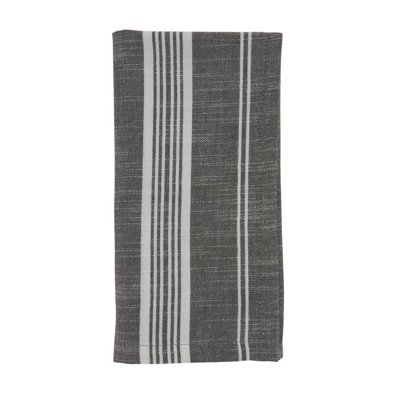 Striped Design Cotton Table Napkins (Set of 4) - 20" x 20"
