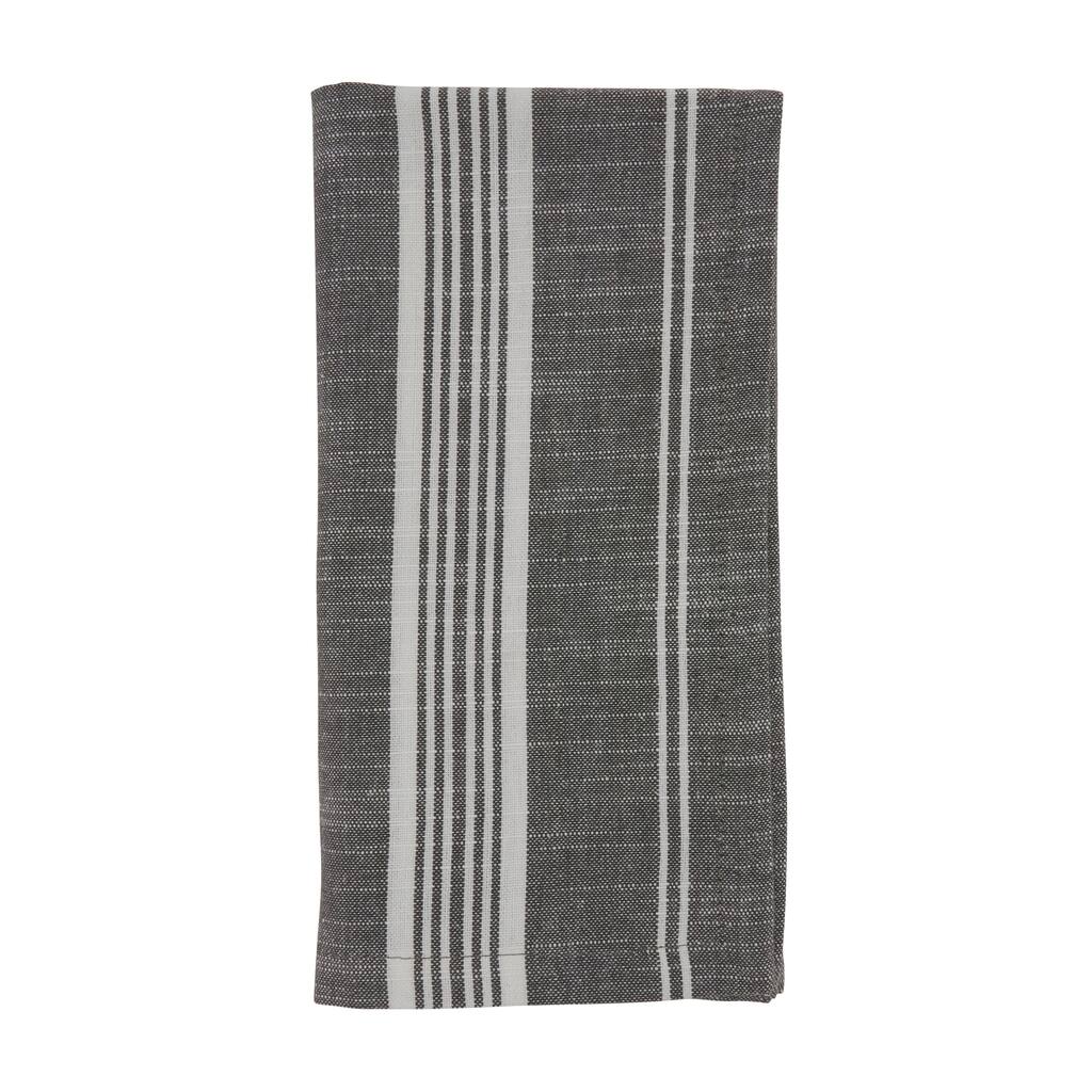 Striped Design Cotton Table Napkins (Set of 4) - 20" x 20"