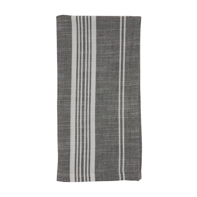 Striped Design Cotton Table Napkins (Set of 4) - 20" x 20"