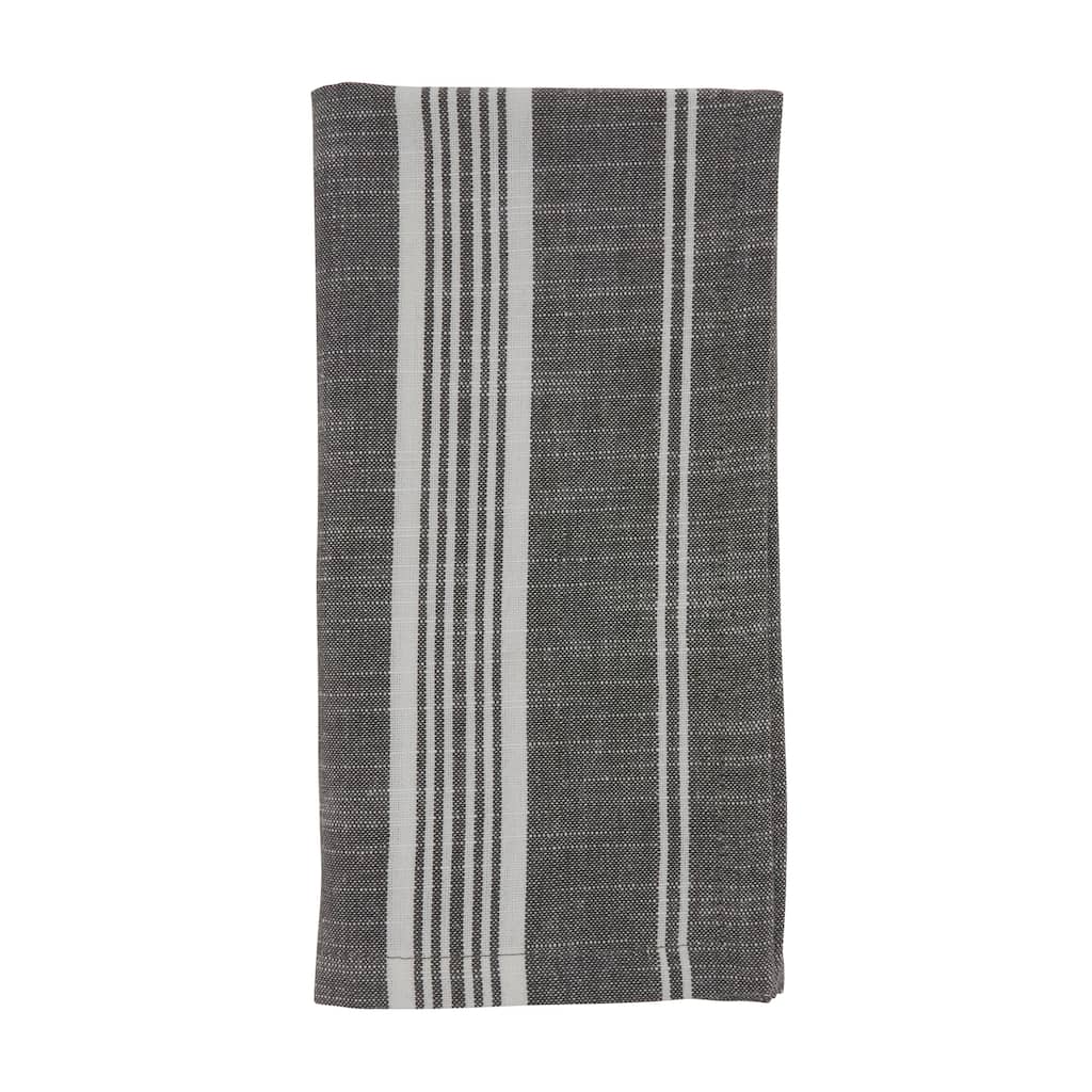 Striped Design Cotton Table Napkins (Set of 4) - 20" x 20"