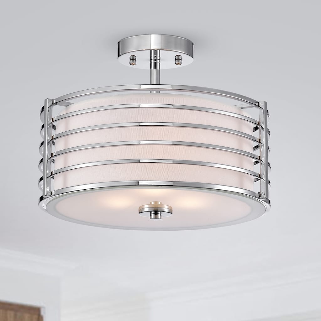 Edwin Semi-Flush Mount 14 Inch Chandelier