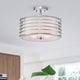 preview thumbnail 2 of 2, Edwin Semi-Flush Mount 14 Inch Chandelier