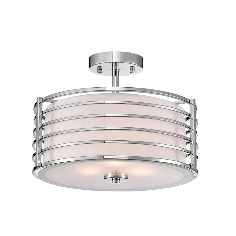 Edwin Semi-Flush Mount 14 Inch Chandelier