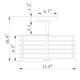 preview thumbnail 4 of 2, Edwin Semi-Flush Mount 14 Inch Chandelier