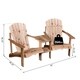 Armopa Wood Adirondack Chairs with Attached Center Table by Havenside Home - Thumbnail 6