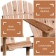 Armopa Wood Adirondack Chairs with Attached Center Table by Havenside Home - Thumbnail 5