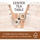 Armopa Wood Adirondack Chairs with Attached Center Table by Havenside Home - Thumbnail 4