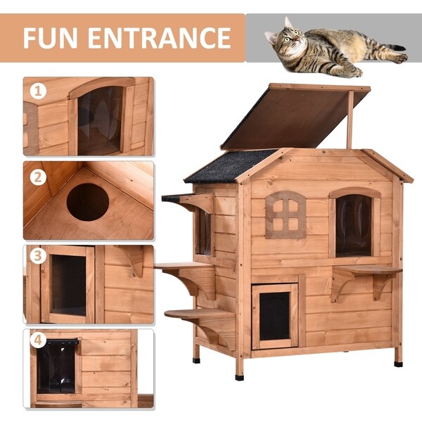 indoor outdoor cat house