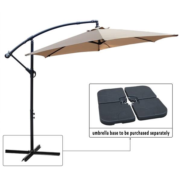 Shop Black Friday Deals On Maypex 10 Feet Offset Outdoor Patio Umbrella On Sale Overstock 30700902 Red