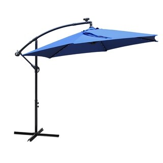 Maypexmaypex 10 Feet Solar Offset Outdoor Patio Umbrella Navy Dailymail