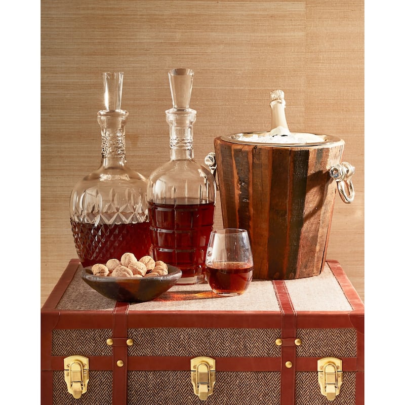Hip Vintage Maxim Hand Cut and Polished Glass Decanter