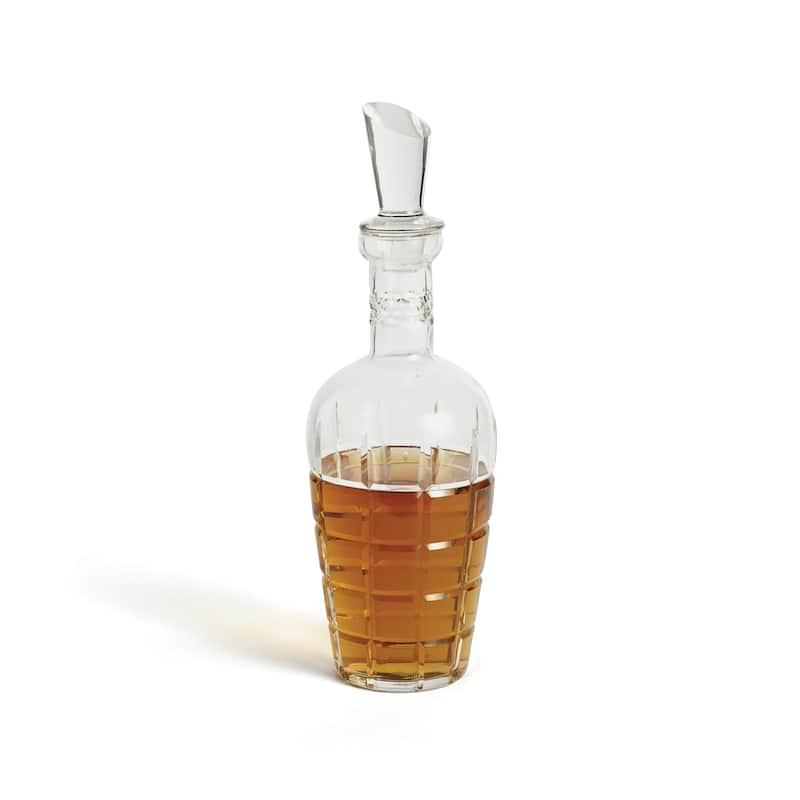 Hip Vintage Maxim Hand Cut and Polished Glass Decanter