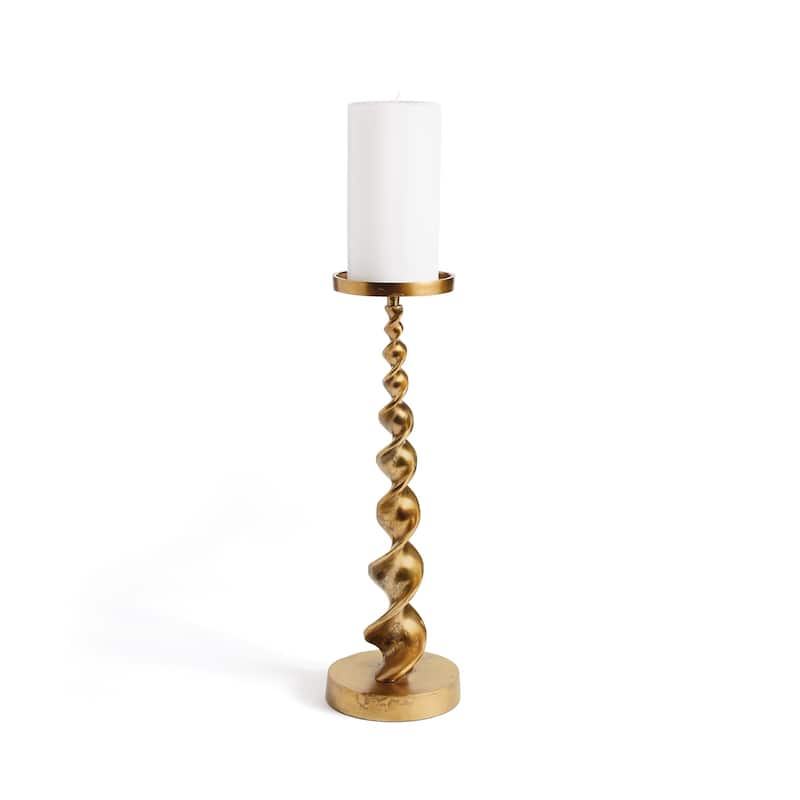 Hip Vintage Kidman Antique Gold Candle Sticks (Set of 2)