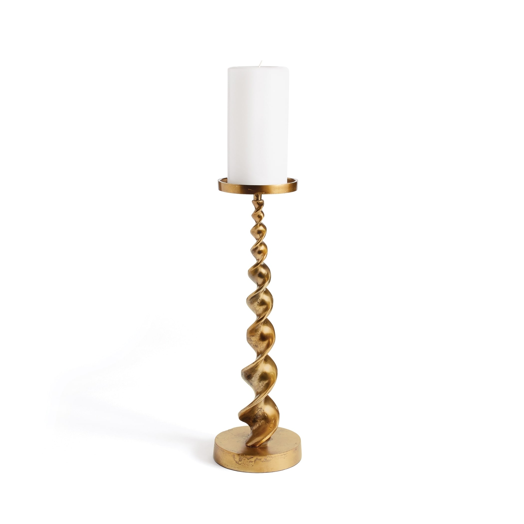 Hip Vintage Kidman Antique Gold Candle Sticks (Set of 2)
