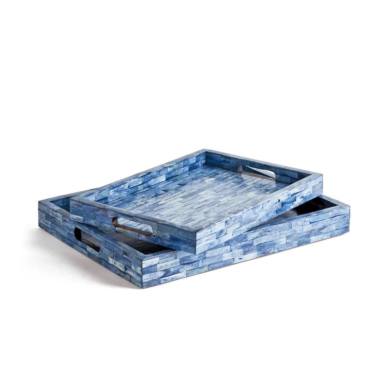 Hip Vintage Duffin Hand Polished Trays (Set of 2 )