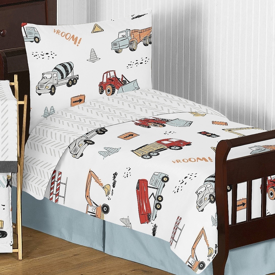 boy zone construction bedding