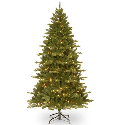 National Tree Company 7.5 ft. Northern Spruce Memory-Shape Tree with PowerConnect System, Dual Color LED Lights - 7.5 Foot