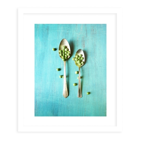 PEASPOON White Framed Giclee Print By Olivia St. Claire