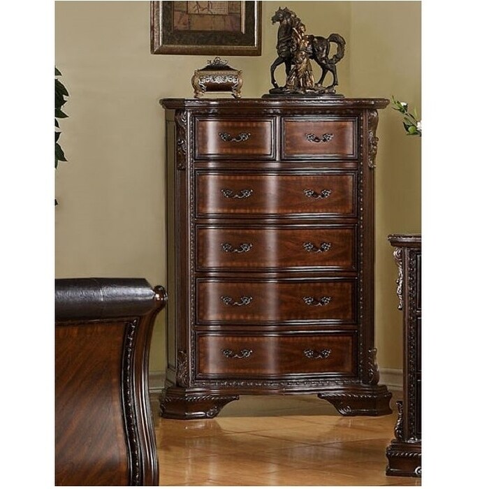 6 Drawer Chest Cherry Free Shipping Today 6 Drawer Chest Cherry Free