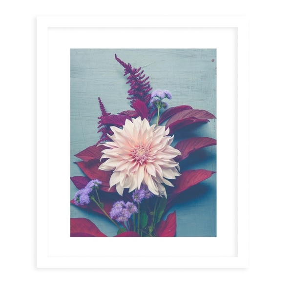 AUTUMN FLORAL White Framed Giclee Print By Olivia St. Claire