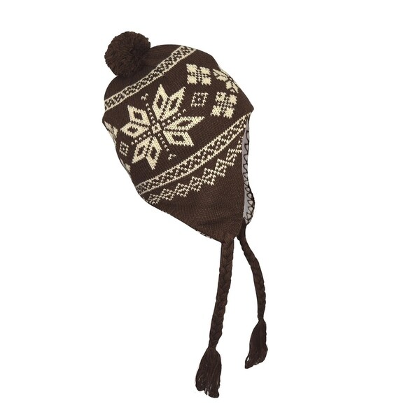 Knit trapper hat Clearance