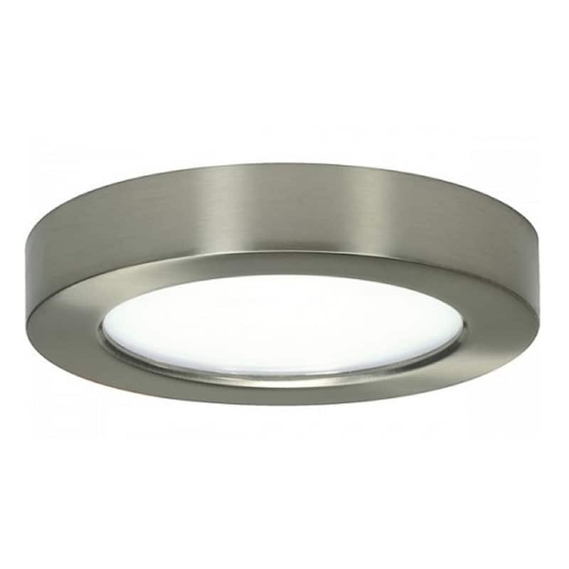 7-inch Slim Round Disk - Brushed Nickel