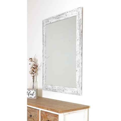 The Gray Barn Grey and White Barnwood Wall Mirror