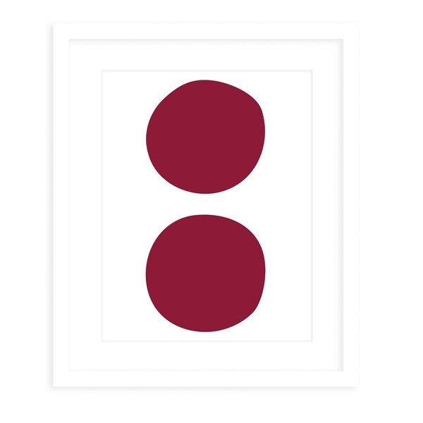 RED VELVET White Framed Giclee Print By Vila Capri