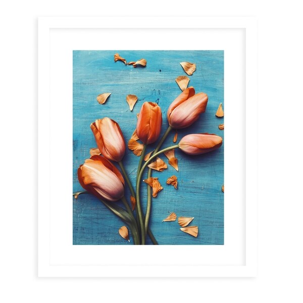 TIMES UP White Framed Giclee Print By Olivia St. Claire