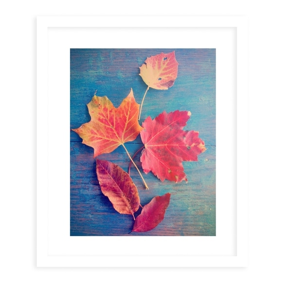 AUTUMN LEAF STILL LIFE White Framed Giclee Print By Olivia St. Claire