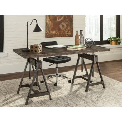 Carbon Loft Burley Burnished Cognac Height-adjustable Writing Desk