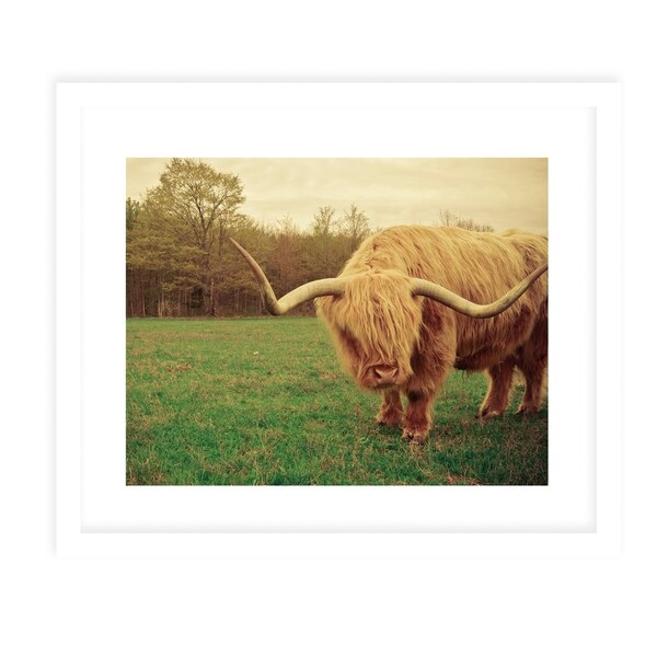 HAIRNY White Framed Giclee Print By Olivia St. Claire