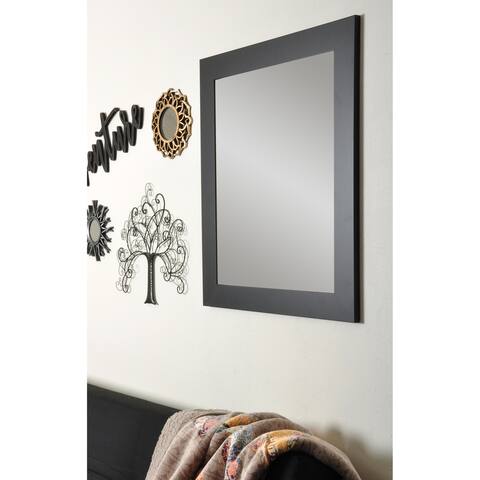 Matte Black Wall Mirror