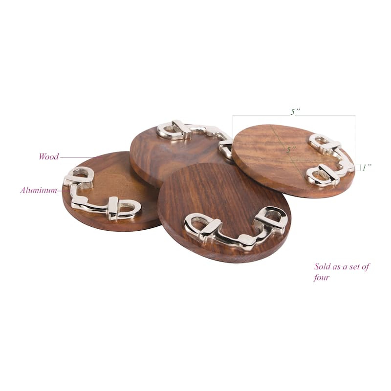 Hip Vintage Warm Natural Coasters (Set of 4)
