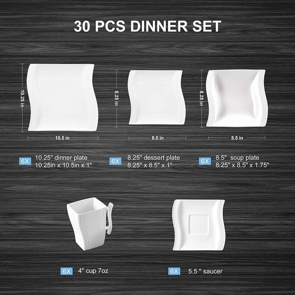 set of dishes for 6