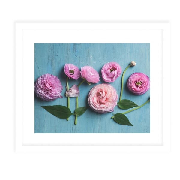 DAWES NATURE STILL LIFE FLOWERS White Framed Giclee Print By Olivia St. Claire